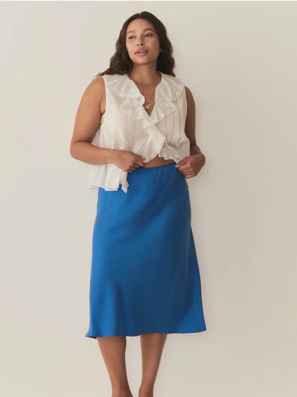 NWT Doen Elowena Midi Slip Skirt - Women